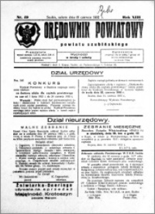 Orędownik Powiatowy powiatu Szubińskiego 1932.06.18 R.13 nr 49