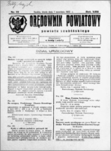 Orędownik Powiatowy powiatu Szubińskiego 1932.09.07 R.13 nr 72