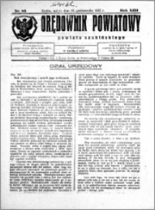 Orędownik Powiatowy powiatu Szubińskiego 1932.10.15 R.13 nr 83