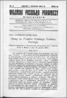 Wileński Przegląd Prawniczy 1931, R. 2 nr 3