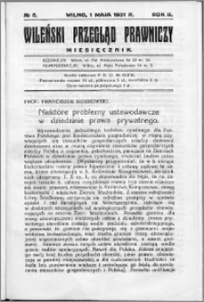 Wileński Przegląd Prawniczy 1931, R. 2 nr 5