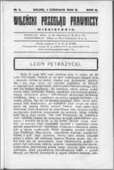 Wileński Przegląd Prawniczy 1931, R. 2 nr 6
