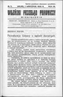 Wileński Przegląd Prawniczy 1932, R. 3 nr 9