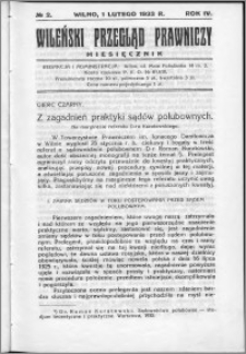 Wileński Przegląd Prawniczy 1933, R. 4 nr 2