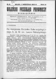 Wileński Przegląd Prawniczy 1935, R.6 nr 9