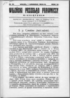 Wileński Przegląd Prawniczy 1935, R.6 nr 12