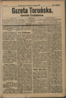 Gazeta Toruńska 1910, R. 46 nr 42 + dodatek