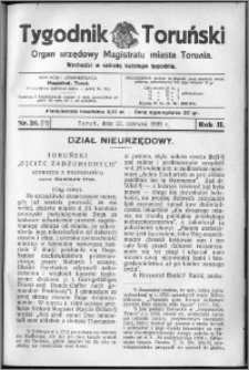 Tygodnik Toruński 1925, R. 2, nr 26