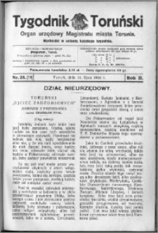 Tygodnik Toruński 1925, R. 2, nr 28