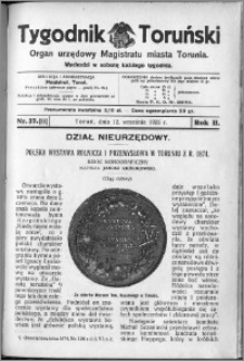 Tygodnik Toruński 1925, R. 2, nr 37