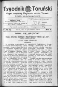 Tygodnik Toruński 1925, R. 2, nr 42