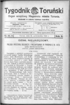 Tygodnik Toruński 1925, R. 2, nr 43