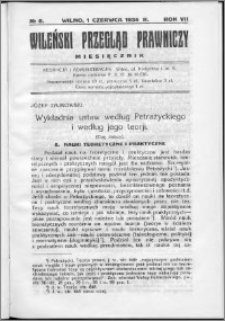 Wileński Przegląd Prawniczy 1936, R. 7 nr 6