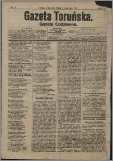 Gazeta Toruńska 1911, R. 47 nr 1