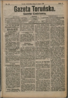 Gazeta Toruńska 1911, R. 47 nr 29 + dodatek