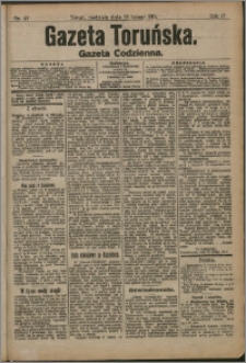 Gazeta Toruńska 1911, R. 47 nr 47 + dodatek
