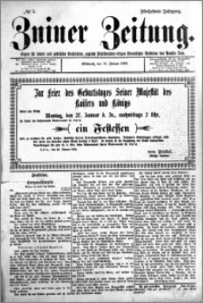 Zniner Zeitung 1902.01.15 R.15 nr 5