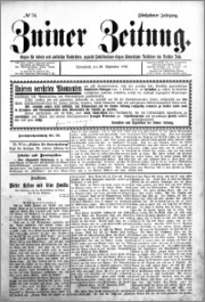 Zniner Zeitung 1902.09.20 R.15 nr 74