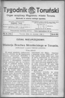 Tygodnik Toruński 1926, R. 3, nr 4