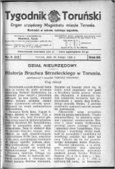 Tygodnik Toruński 1926, R. 3, nr 8
