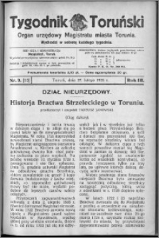 Tygodnik Toruński 1926, R. 3, nr 9