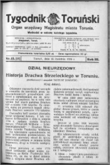 Tygodnik Toruński 1926, R. 3, nr 15