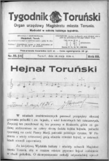 Tygodnik Toruński 1926, R. 3, nr 22