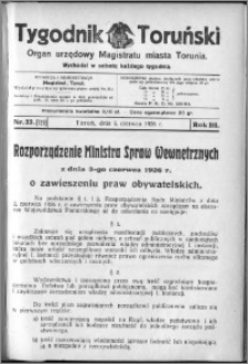 Tygodnik Toruński 1926, R. 3, nr 23