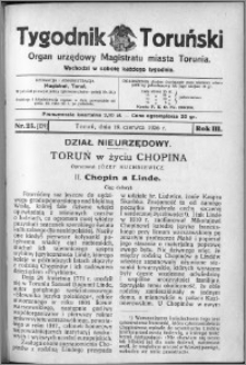 Tygodnik Toruński 1926, R. 3, nr 25