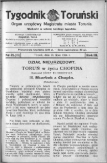 Tygodnik Toruński 1926, R. 3, nr 31