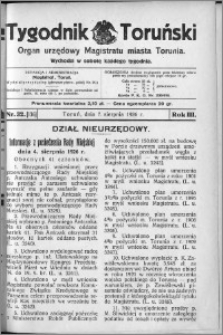 Tygodnik Toruński 1926, R. 3, nr 32
