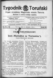 Tygodnik Toruński 1926, R. 3, nr 34