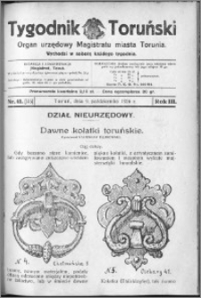 Tygodnik Toruński 1926, R. 3, nr 41
