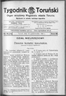 Tygodnik Toruński 1926, R. 3, nr 42