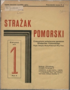 Strażak Pomorski 1931, R. 5 nr 1