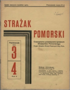 Strażak Pomorski 1931, R. 5 nr 3/4
