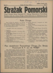 Strażak Pomorski 1936, R. 10 nr 2