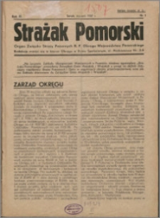 Strażak Pomorski 1937, R. 11 nr 1