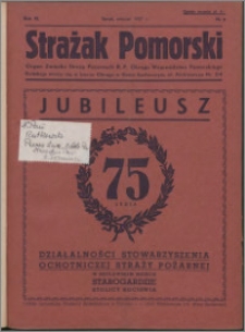 Strażak Pomorski 1937, R. 11 nr 8