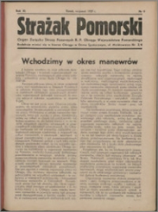 Strażak Pomorski 1937, R. 11 nr 9