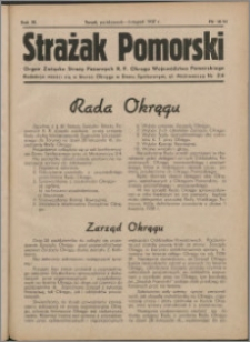 Strażak Pomorski 1937, R. 11 nr 10/11