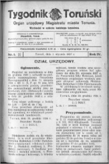 Tygodnik Toruński 1927, R. 4, nr 1