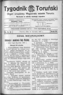 Tygodnik Toruński 1927, R. 4, nr 3