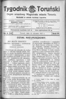 Tygodnik Toruński 1927, R. 4, nr 4