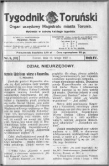 Tygodnik Toruński 1927, R. 4, nr 8