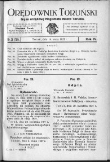 Orędownik Toruński 1927, R. 4, nr 20