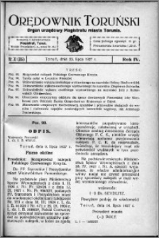 Orędownik Toruński 1927, R. 4, nr 30