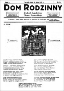 Dom Rodzinny : dodatek tygodniowy Słowa Pomorskiego, 1925.07.16 R. 1 nr 5