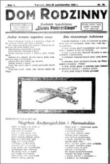 Dom Rodzinny : dodatek tygodniowy Słowa Pomorskiego, 1925.10.30 R. 1 nr 20