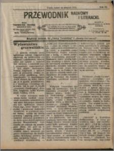 Przewodnik Naukowy i Literacki 1910, R. 11 numer na sierpień